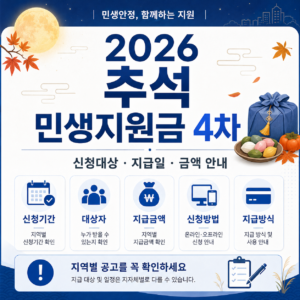 2026 민생지원금 4차